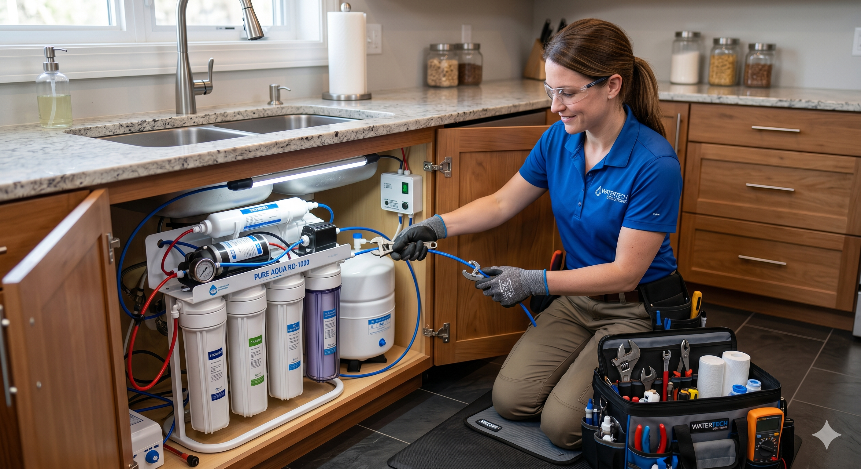 Namma RO certified technician servicing water purifier